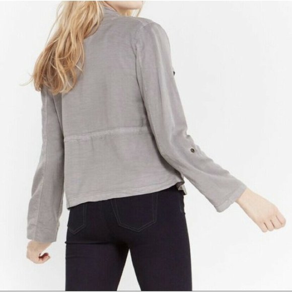 Anthro Sanctuary Grey Green Safari Utility Jacket - Picture 2 of 10